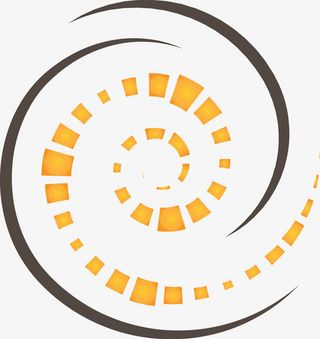 旋转创意图案素材免抠