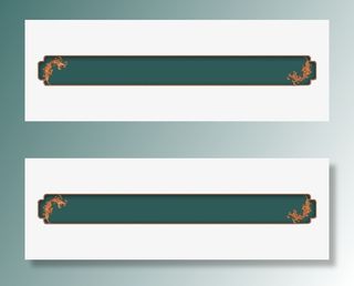 中国风横版边框中秋节端午节免抠