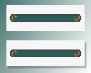 中国风横版边框中秋节端午节免抠