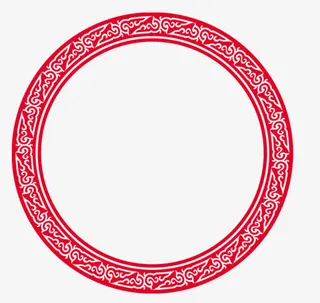 中国风纹理圆形图片免抠