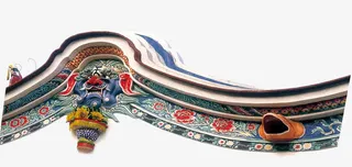 中国风古建筑墙沿免抠