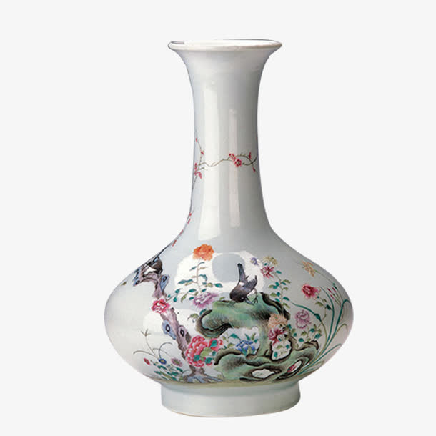 中国风花瓶免抠