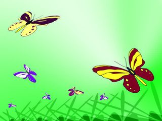 卡通蝴蝶背景免抠背景底纹元素