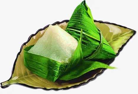 创意合成水彩效果端午节粽子免抠