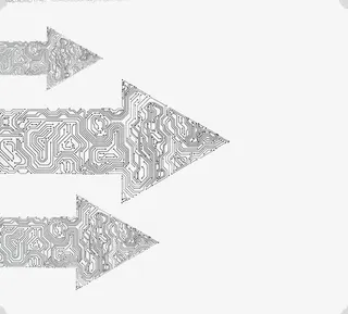 箭头电子科技元素免抠