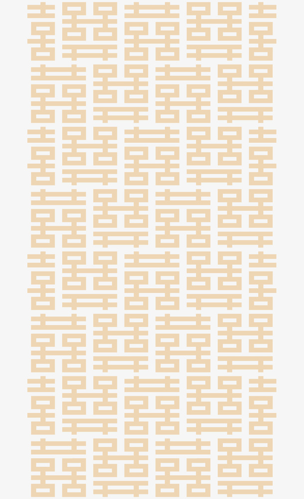 喜字底纹装饰元素图免抠