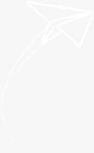 白色线条卡通纸飞机免抠