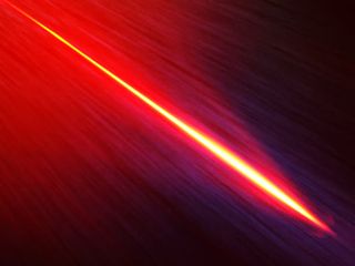 穿透力红色明亮刺眼光束免抠