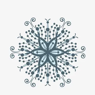 花纹底纹 雪花 装饰图案免抠