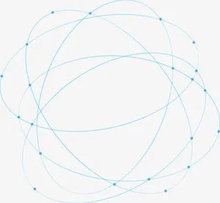 分子原子质子环绕图片免抠