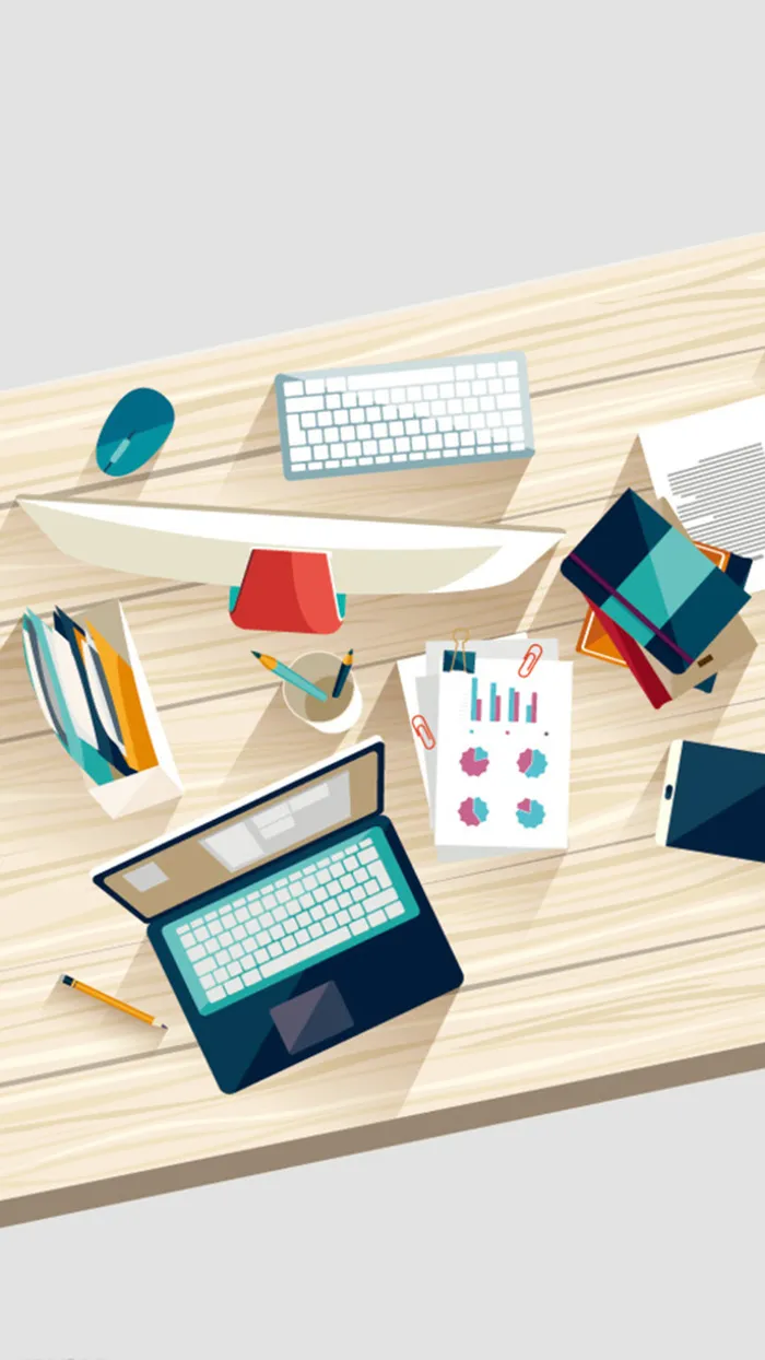 灰色办公环境背景图高清