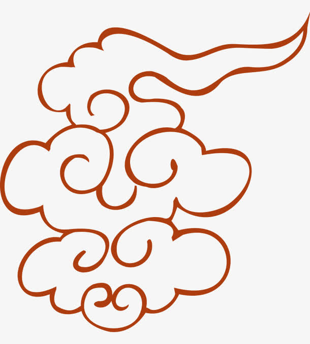 祥云底纹免抠