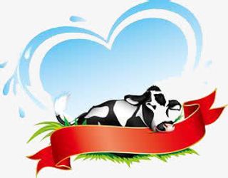 卡通奶牛图案免抠