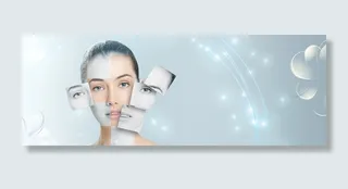 医疗微型整形宣传海报背景高清