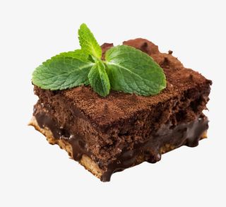 薄荷与巧克力夹心蛋糕图片素材免抠