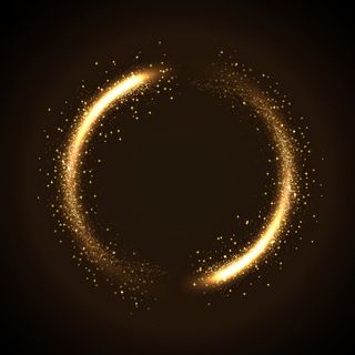 金色光圈主图背景素材高清