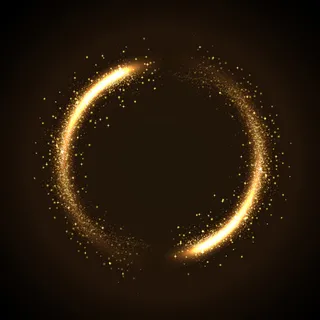 金色光圈主图背景素材高清