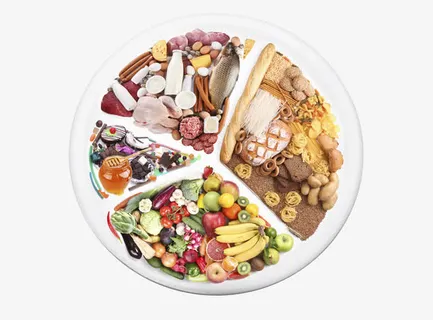 餐盘里蔬菜美食免抠