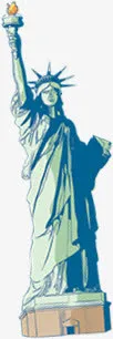 开学季美国女神海报免抠
