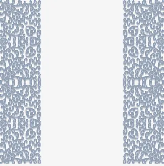 灰色复古花纹框架免抠