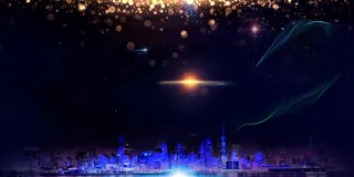 年终感恩会舞台背景展板高清