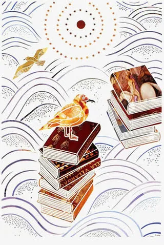 装饰画书籍免抠