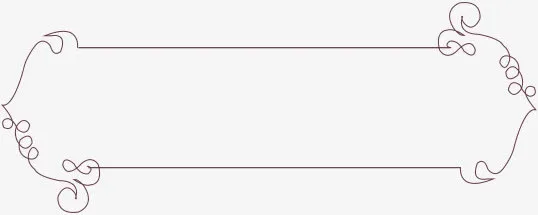 简约设计可爱线条边框免抠