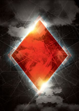 黑色几何线条菱形公益背景高清