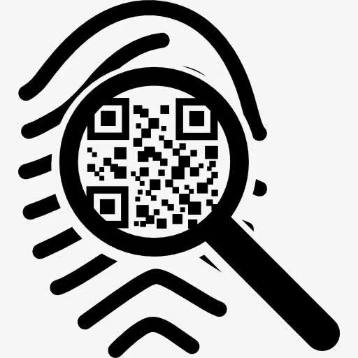 QR码扫描指纹图标免抠