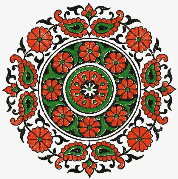 民族风花纹小碎花图案元素免抠