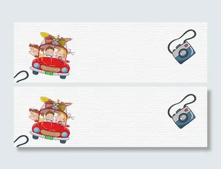 手绘卡通教育寒假补课banner高清