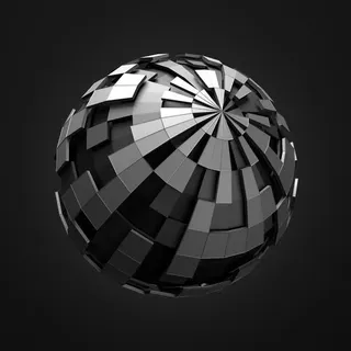 立体方块球形背景