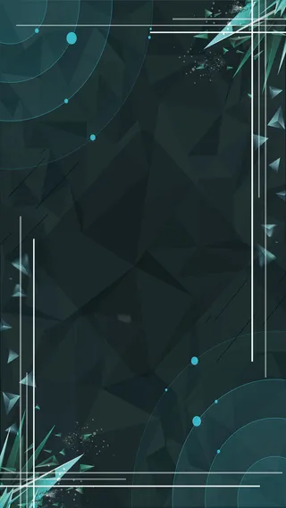 几何简约绿色海报广告H5背景高清