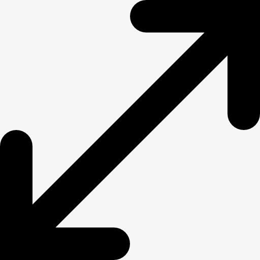 箭头双点对角图标免抠