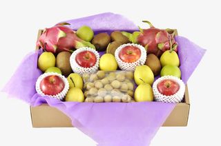 箱子里的各种水果免抠