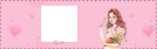 春季上新浪漫文艺小清新几何粉banner高清