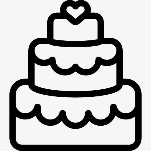婚礼蛋糕图标免抠