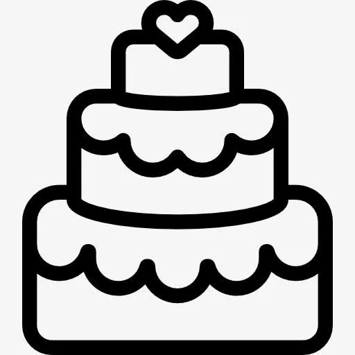 婚礼蛋糕图标免抠