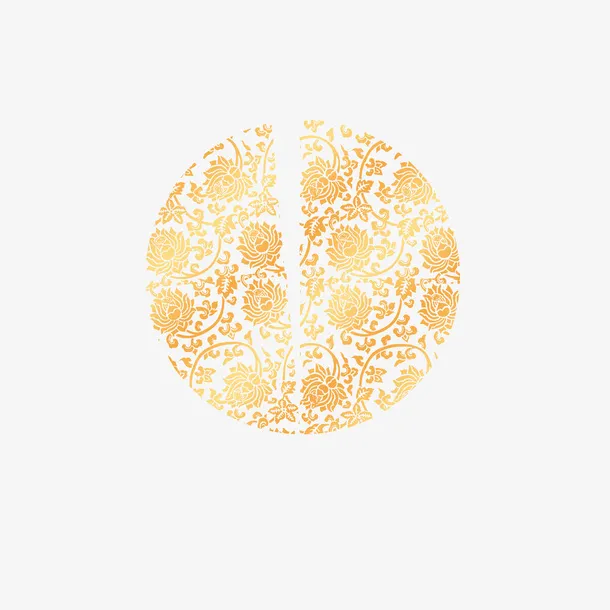 新年圆形底纹免抠
