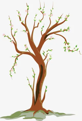 中国风古树梅花古树免抠