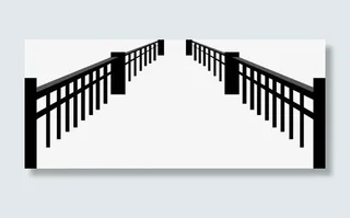矢量桥护栏免抠
