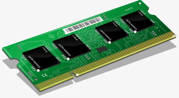 矢量手绘内存条免抠