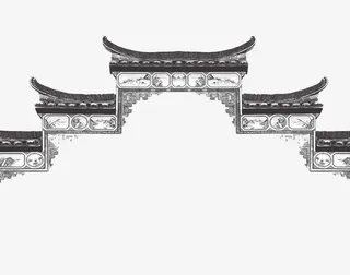 中式建筑免抠