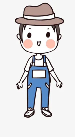 人物手绘插画可爱素材85免抠