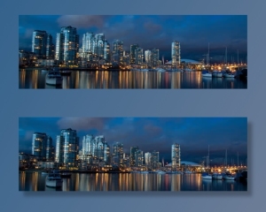 房地产夜景banner创意设计免抠