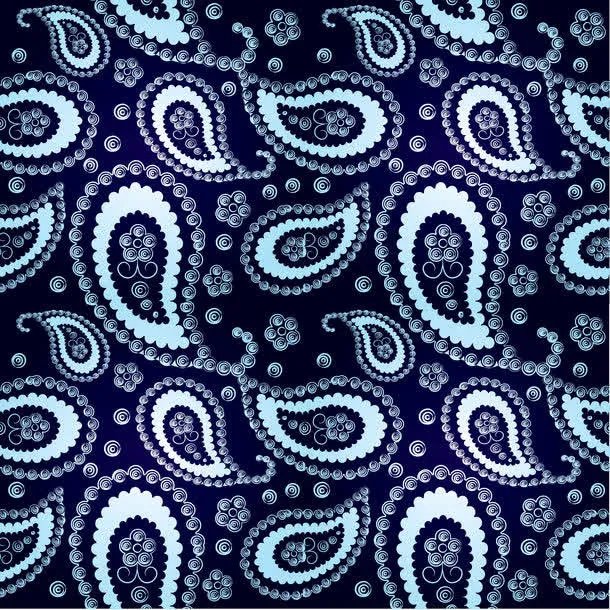 黑色背景花纹图