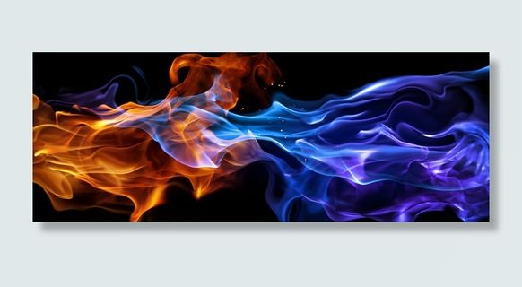 黑色动感火焰背景高清