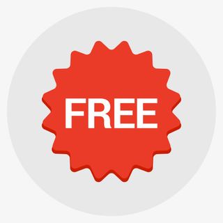 徽章自由标签销售贴纸平面设计图免抠