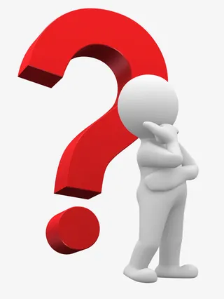 手绘3d图片3d  疑问3D小人免抠