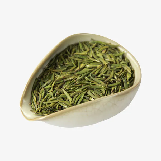 产品实物清香竹叶青茶叶免抠